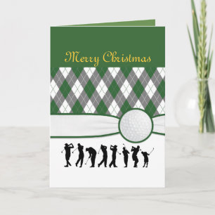 Jacquard plaid carte de Noël..