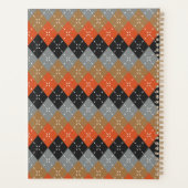 Jacquard preppy Orange Grey noir Brown personnalis (Dos)