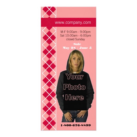 Jacquard rose carte en rack Diva (Dos)