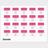 Jacquard rose Enregistrer les stickers Date (Feuille)