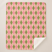 Jacquard rose et vert Pastel Plaid Motif (Devant)