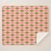 Jacquard rose et vert Pastel Plaid Motif (Devant (Horizontal))