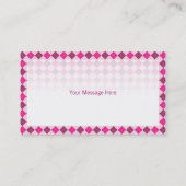 Jacquard rose générique de modèle de carte de (Dos)