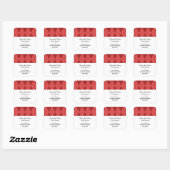 Jacquard rouge Enregistrer les stickers Date (Feuille)