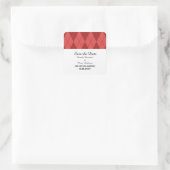 Jacquard rouge Enregistrer les stickers Date (Sac)