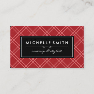 Jacquard rouge Imprimer Étiquette noir