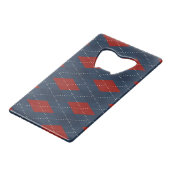 Jacquard Royal Bleu Motif de Noël (Devant Angle)
