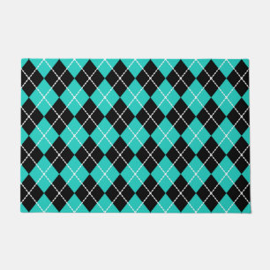 Jacquard Turquoise Retro Porte tapis Cadeau