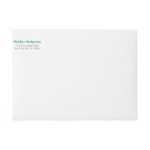 Jacquard vert envelopper autour Étiquette (Devant)