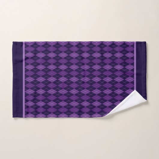 Jacquard violet Fuentes (Serviette à main)