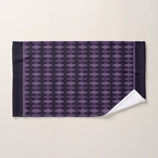 Jacquard violet profond (Serviette à main)