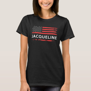JACQUELINE AMERIKAANSE VLAG VOOR JACQUELINE T-SHIRT