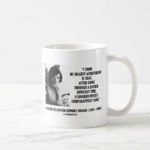 Jacqueline Kennedy vergelijkender het Zane Citaat Koffiemok