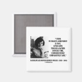 Jacqueline Kennedy vergelijkender het Zane Citaat Magneet (Voorkant / Achterkant)