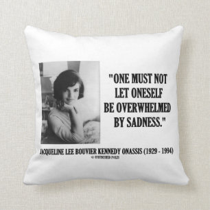 Jacqueline Kennedy wordt niet overstelpt door verd Kussen
