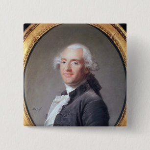 Jacques Alexandre Cesar Charles Vierkante Button 5,1 Cm