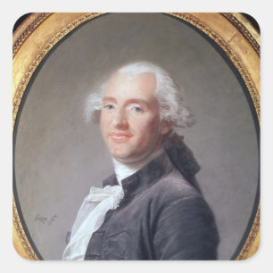 Jacques Alexandre Cesar Charles Vierkante Sticker