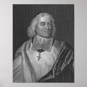 Jacques Bossuet, gegraveerd door Richard Woodman Poster