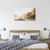 Jacques Cartier ontdekt de St. Lawrence Canvas Afdruk (Insitu (Slaapkamer))