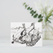 Jacques Cartier's schip, 'Rarete Indes' Briefkaart (Staand voorkant)