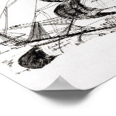 Jacques Cartier's schip, 'Rarete Indes' Poster (Hoek)