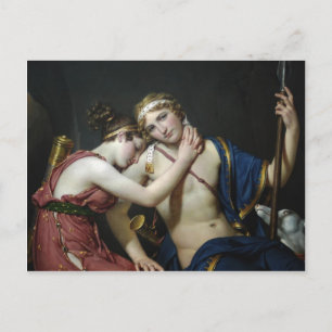 Jacques David-Farewell van Telemachus en Eucharis Briefkaart