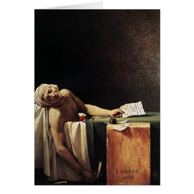 Jacques-Louis David- De dood van Marat (Voorkant)