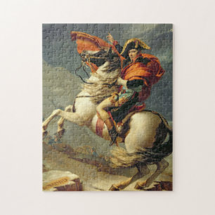 Jacques - Louis David - Napoleon die de Alpen over Legpuzzel