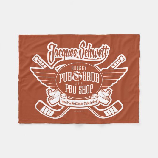 Jacques Schwett Hockey Pro Winkel Fleece Deken (Voorkant (Horizontaal))