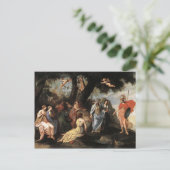 Jacques Stella-Minerva met de Muses Briefkaart (Staand voorkant)