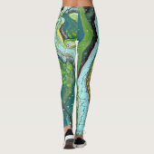 Jada 3 Crazy Green Leggings Abstraits (Dos)