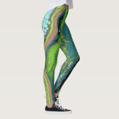Jada 3 Crazy Green Leggings Abstraits (Droite)