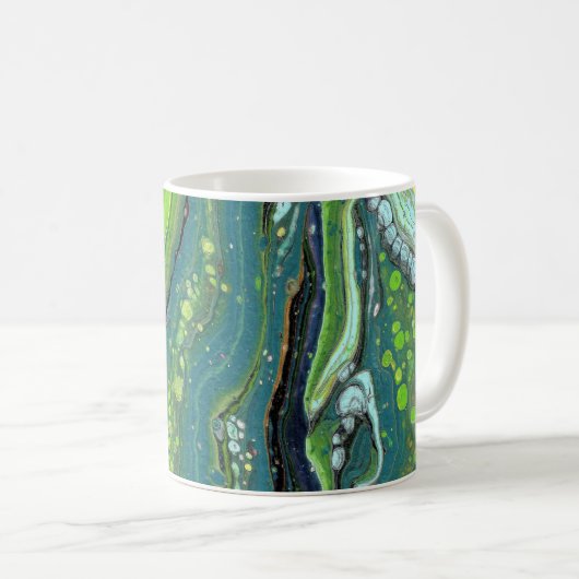 Jada 3 Crazy Green Mug Abstrait (Devant droit)