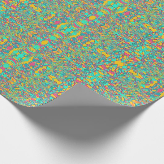 jade abstracte kunst of Indiaas uiterlijk design Cadeaupapier (Hoek)