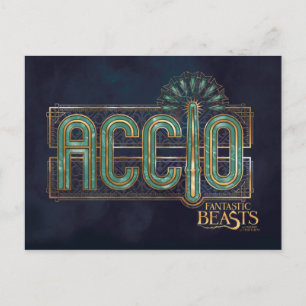 Jade Art Deco ACCIO™ Spell Grafisch Briefkaart