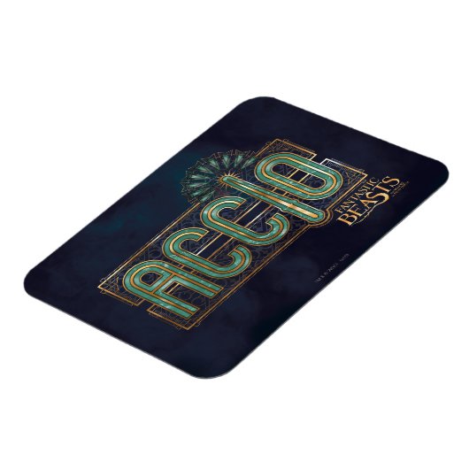 Jade Art Deco ACCIO™ Spell Grafisch Magneet (Linkerzijde)