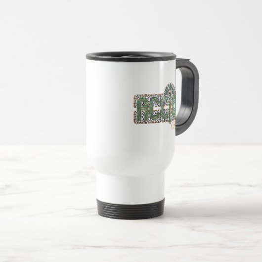 Jade Art Deco ACCIO™ Spell Grafisch Reisbeker (Voorkant rechts)