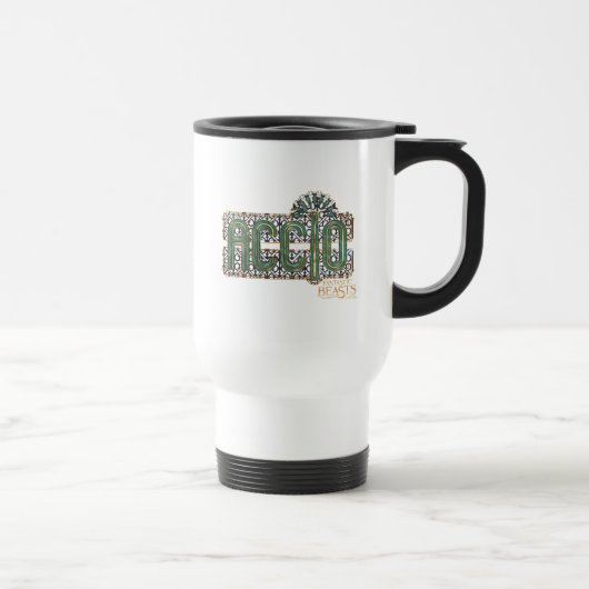 Jade Art Deco ACCIO™ Spell Grafisch Reisbeker (Rechts)