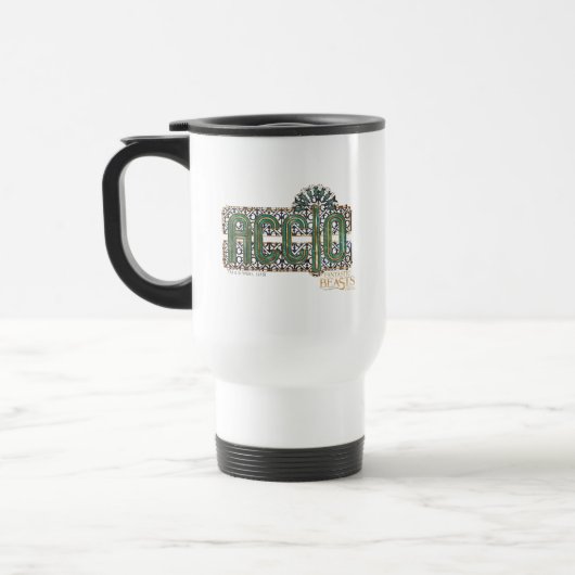 Jade Art Deco ACCIO™ Spell Grafisch Reisbeker (Links)