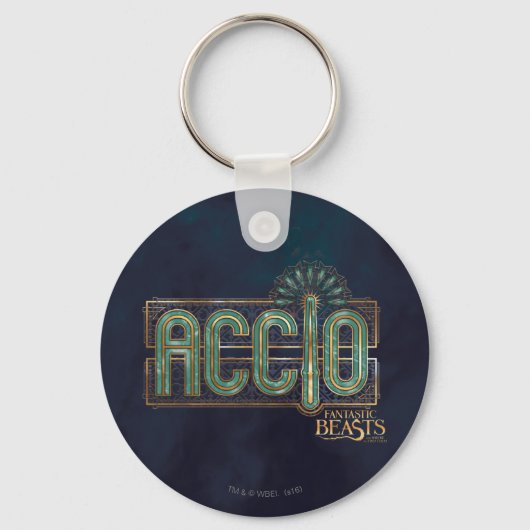 Jade Art Deco ACCIO™ Spell Grafisch Sleutelhanger (Voorkant)