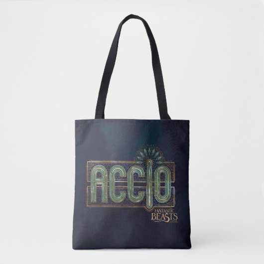 Jade Art Deco ACCIO™ Spell Grafisch Tote Bag (Voorkant)