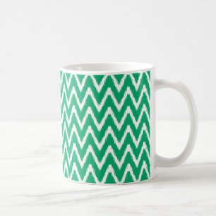 Jade Asian Moods Ikat Chevrons Koffiemok