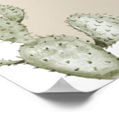JADE Boho Desert Cactus Scottsdale Voor de sluier Poster (Hoek)