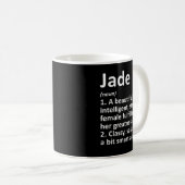 JADE Definition Personalized Name Funny Christmas  Koffiemok (Voorkant rechts)