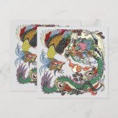 Jade Draak en Gouden Feniks spelen met een parel (Voorkant / Achterkant)