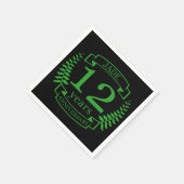 Jade Edelsteen trouwdag 12 jaar Servet (Hoek)