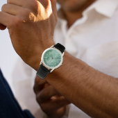 Jade Face Montre Homme - Sangle en cuir classique