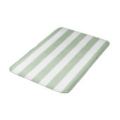 Jade Grayed et tapis de bain rayé blanc (Angle)