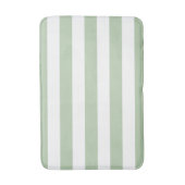 Jade Grayed et tapis de bain rayé blanc (Devant (Vertical))