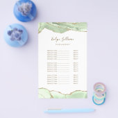 Jade Green agaat prijslijst flyer (Enkel)